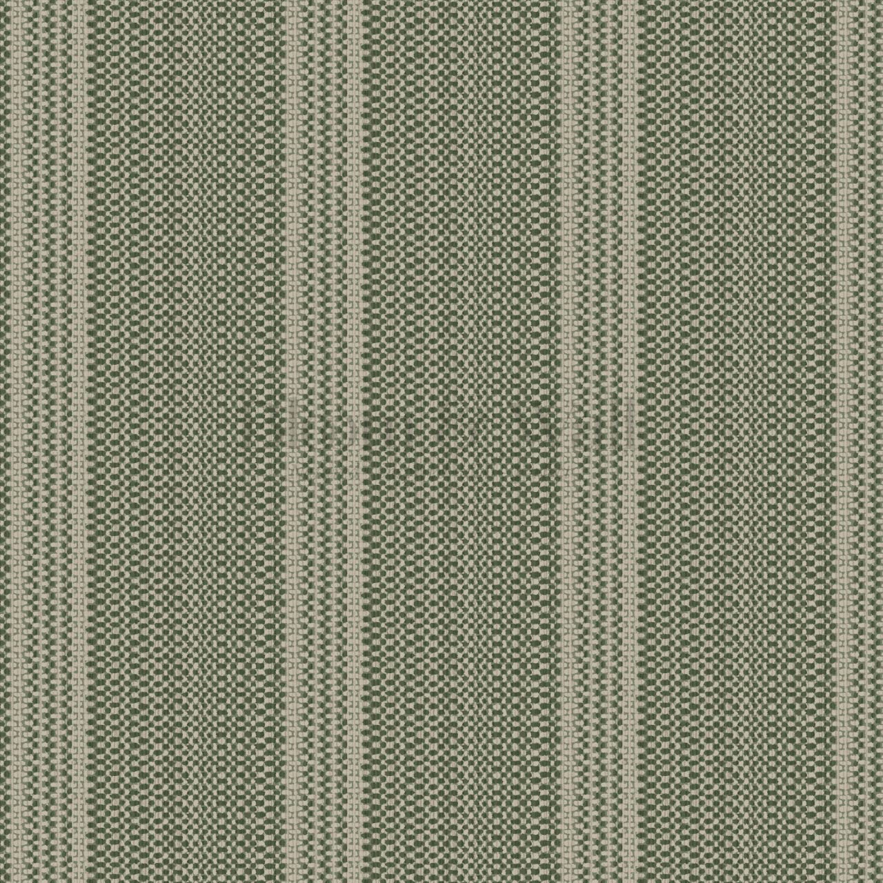 Adelheid Woven Ticking Stripes Olive Wallpaper