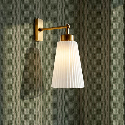 Adelheid Woven Ticking Stripes Olive Wallpaper