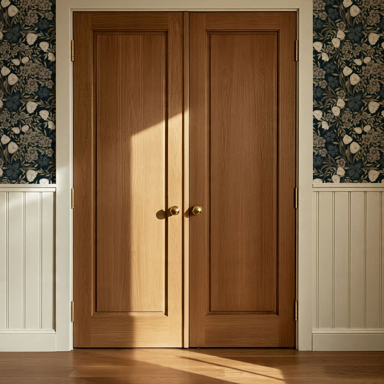 Adelie Iris Bouquet Neutral Wallpaper