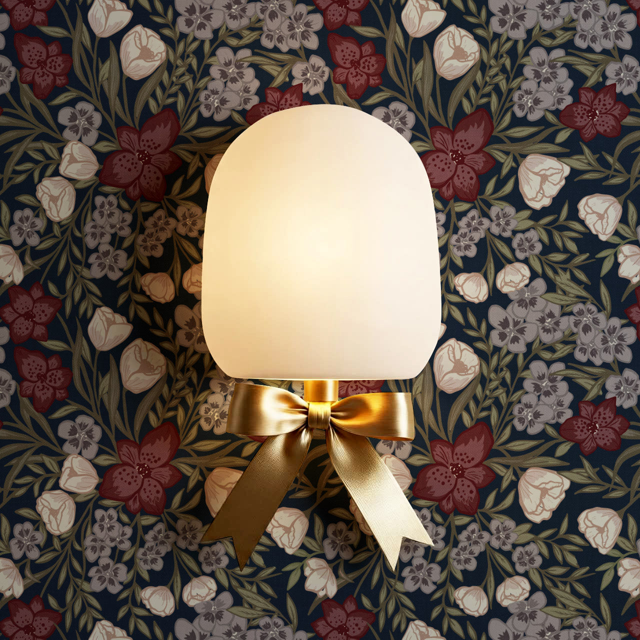Adelie Iris Bouquet Navy Wallpaper