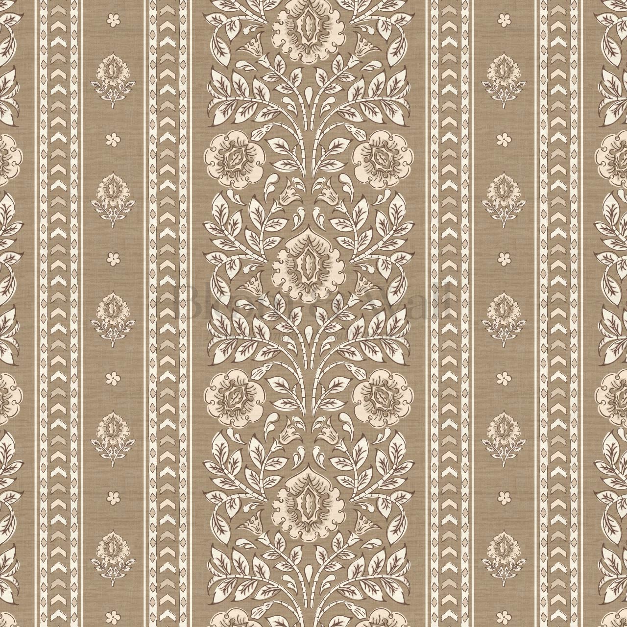 Aprajita Vertical Bloom Beige Wallpaper