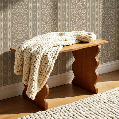 Aprajita Vertical Bloom Stone Grey Wallpaper