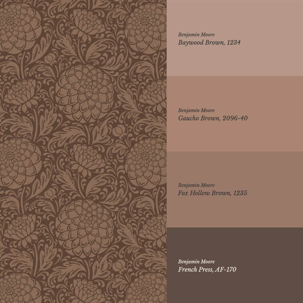 Aella Dahlia Garden Sedona Sand Wallpaper