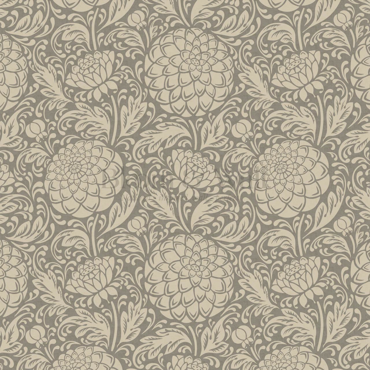 Aella Dahlia Garden Antique Stone Wallpaper