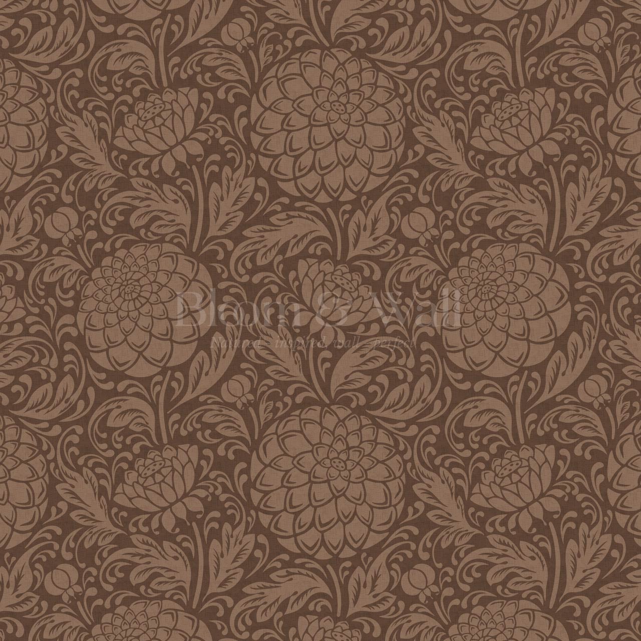 Aella Dahlia Garden Sedona Sand Wallpaper