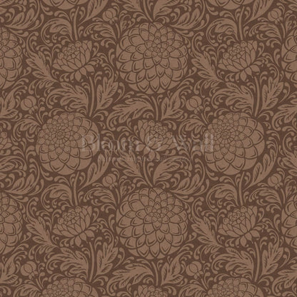 Aella Dahlia Garden Sedona Sand Wallpaper