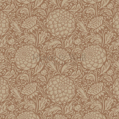Aella Dahlia Garden Camel Wallpaper