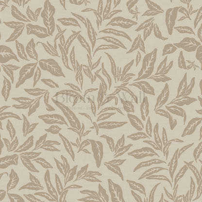 Adelaide Stone Beige Botanical Leaves Wallpaper