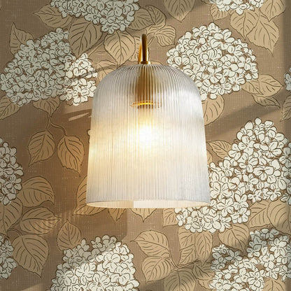 Jeny Vintage Hydrangea Earthy Ivory Wallpaper