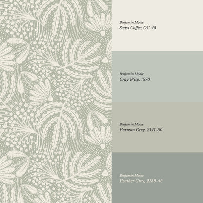 Aina Botanical Garden Sage Wallpaper