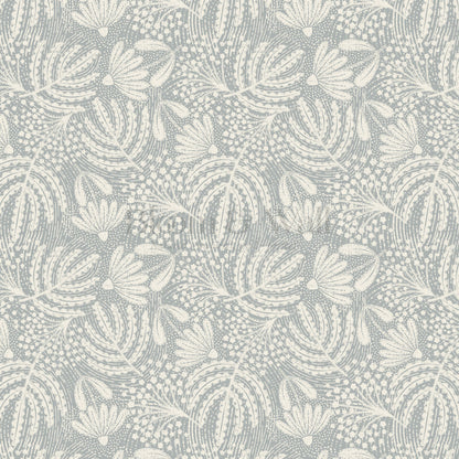 Aina Botanical Garden French Blue Wallpaper