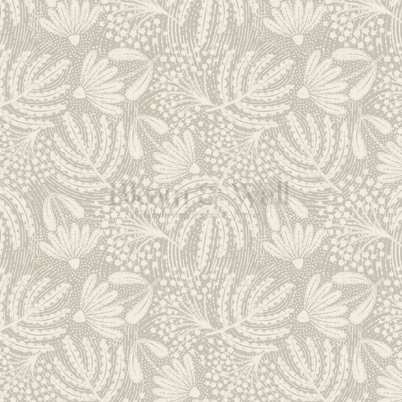 Aina Botanical Garden Taupe Wallpaper