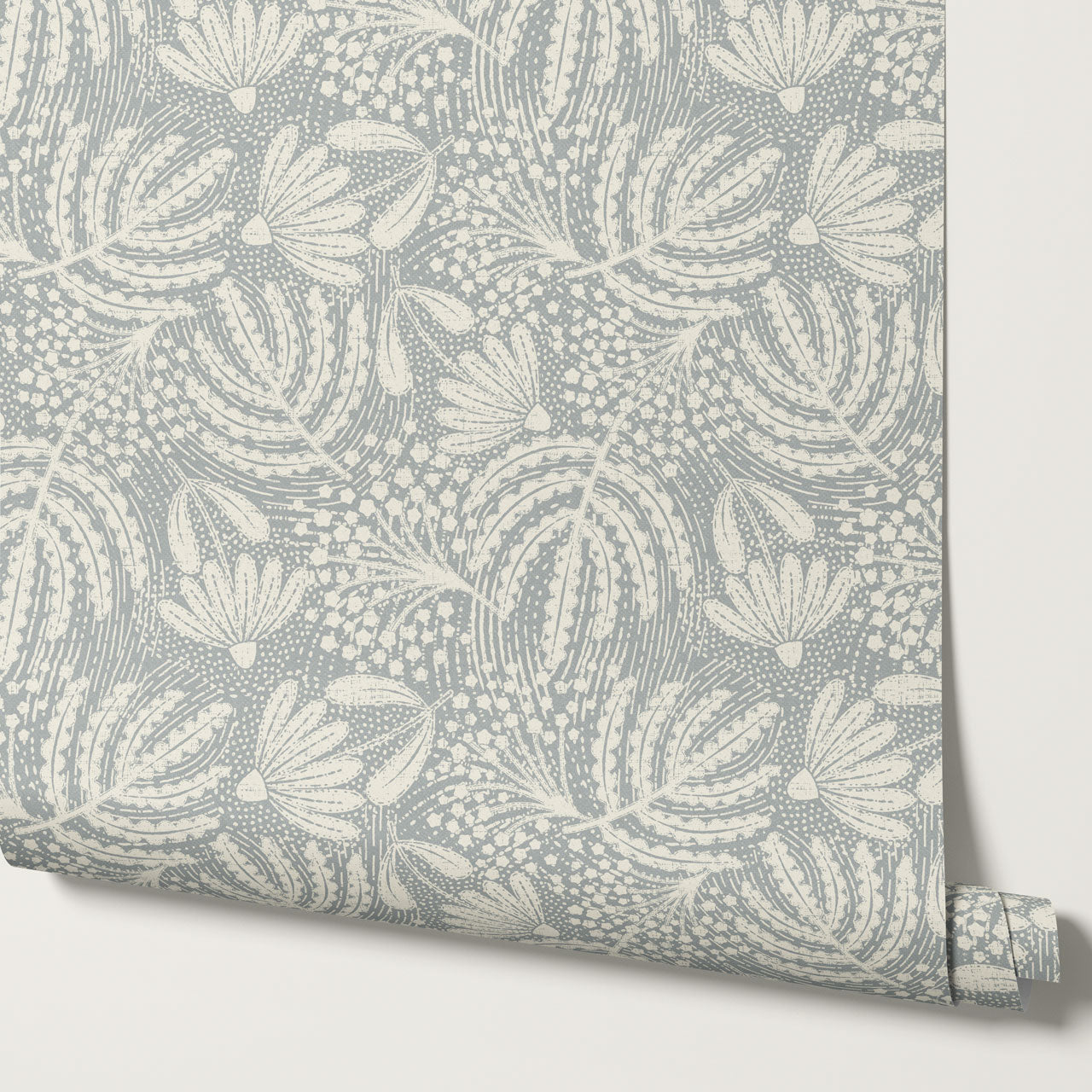 Aina Botanical Garden French Blue Wallpaper
