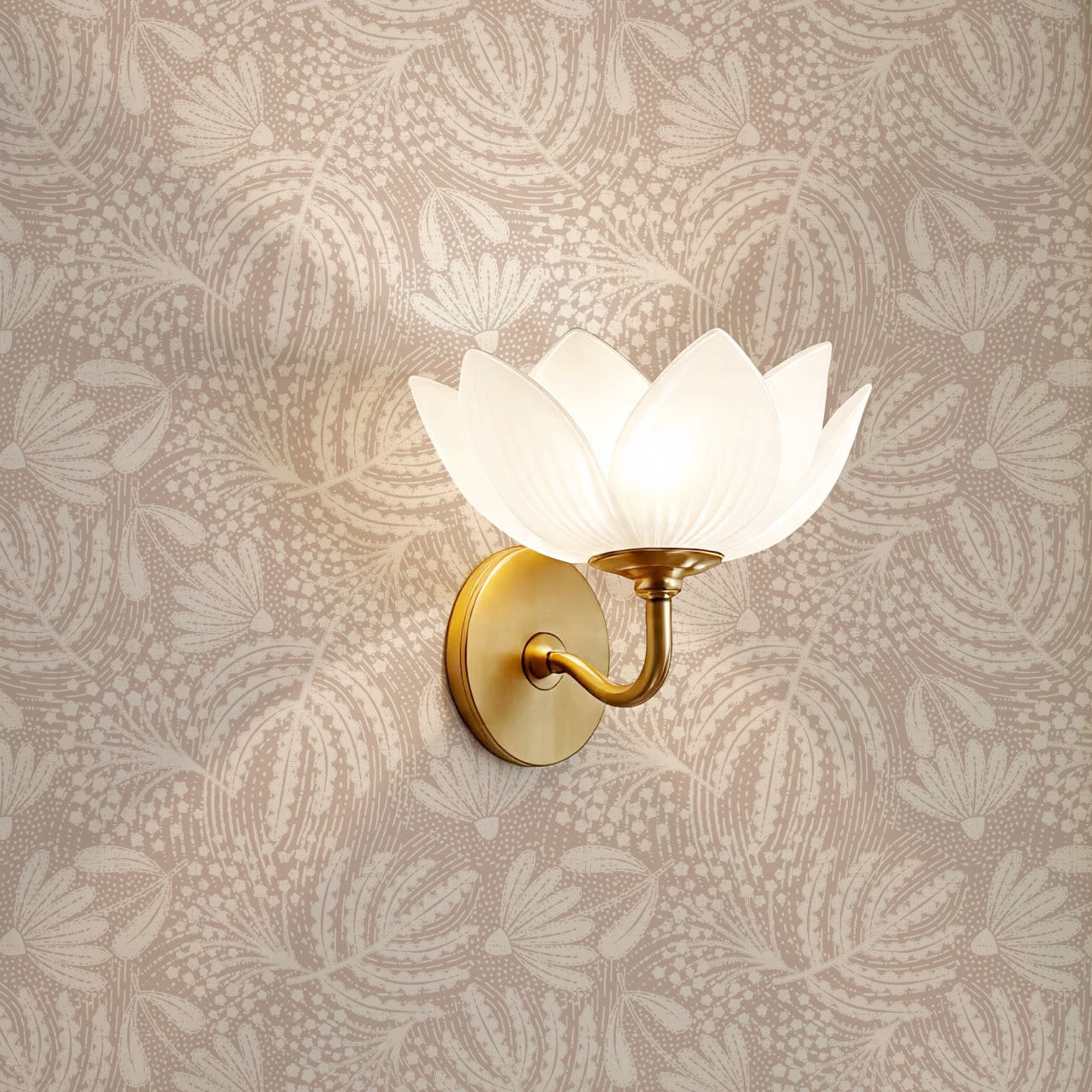 Aina Botanical Garden Mauve Wallpaper