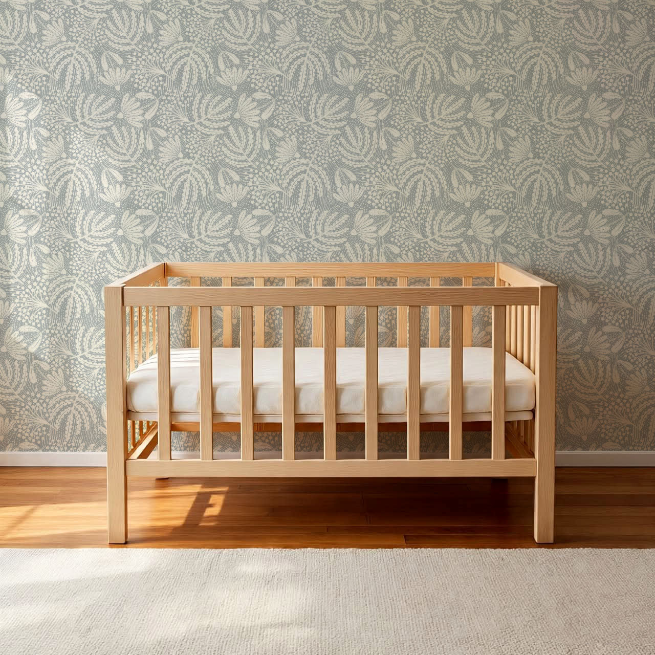 Aina Botanical Garden French Blue Wallpaper