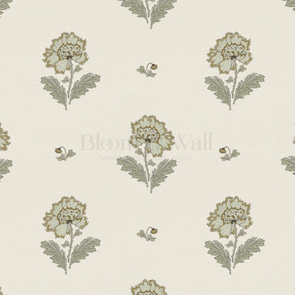 Ainara Flowers Jasmine White Wallpaper