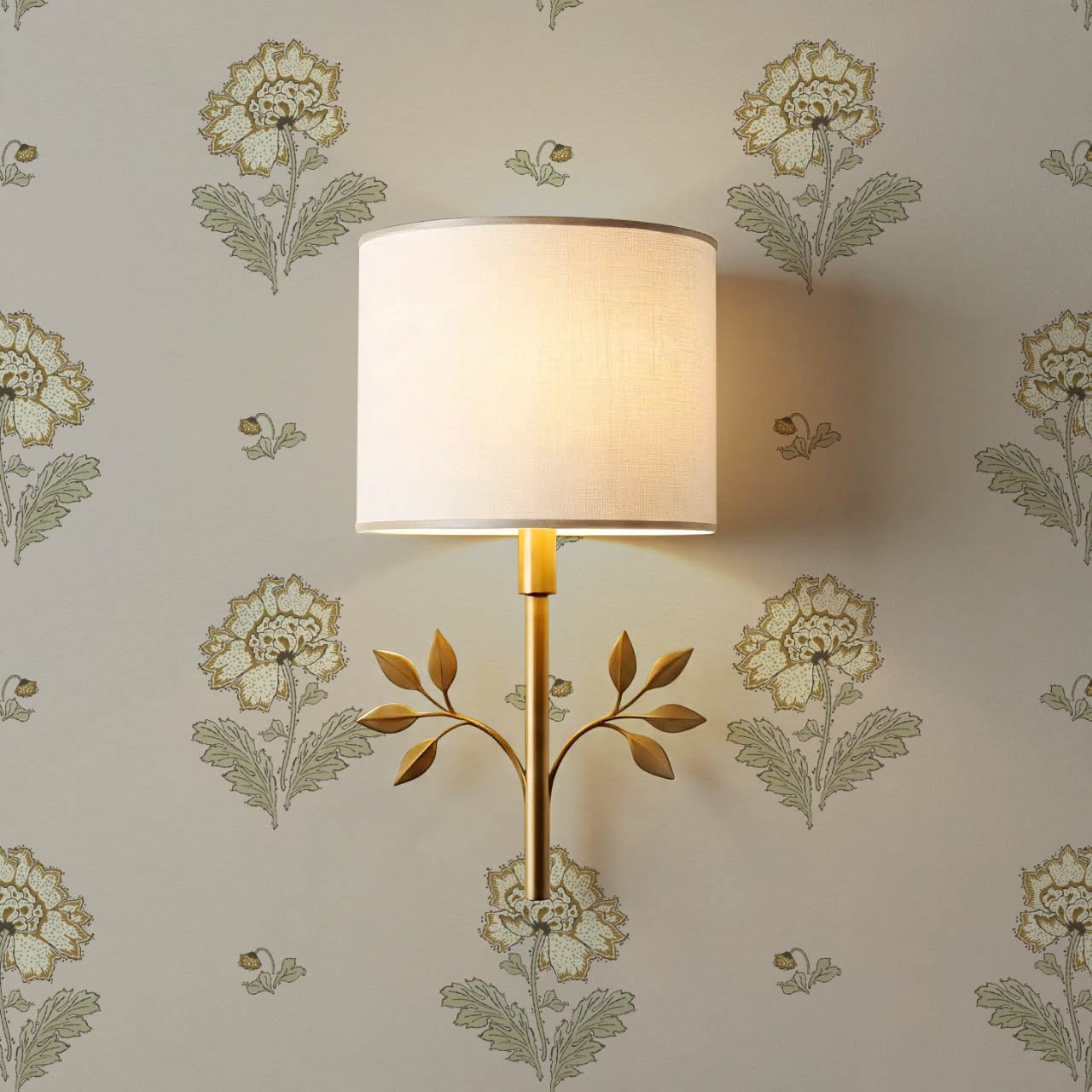 Ainara Flowers Portland Gray Wallpaper