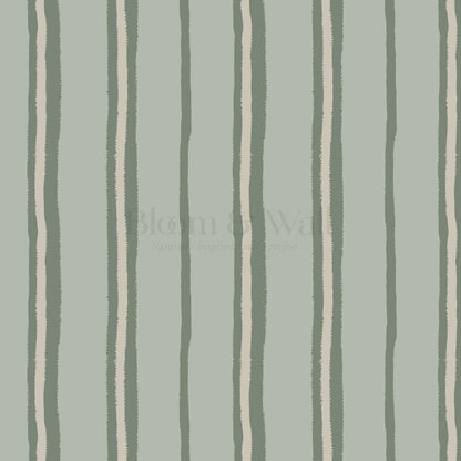 Alani Multi Stripes Sage Wallpaper