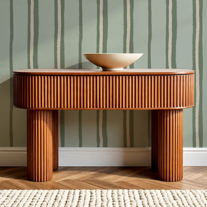 Alani Multi Stripes Sage Wallpaper