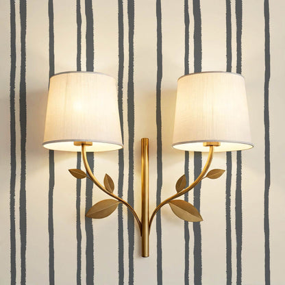 Alani Multi Stripes Slate Cream Wallpaper