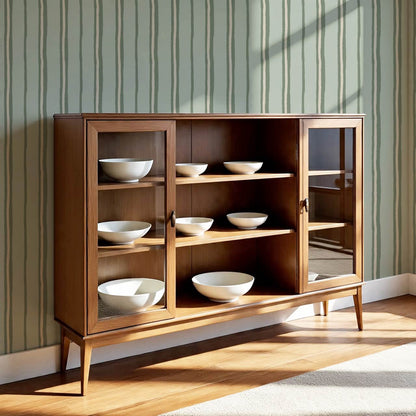 Alani Multi Stripes Sage Wallpaper