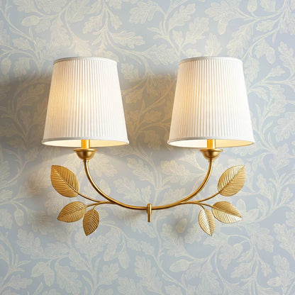 Alejandra Trailing Acorn Botanical Sky Cream Wallpaper