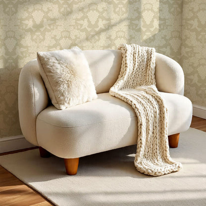 Alessandra Grape Damask Beige Wallpaper