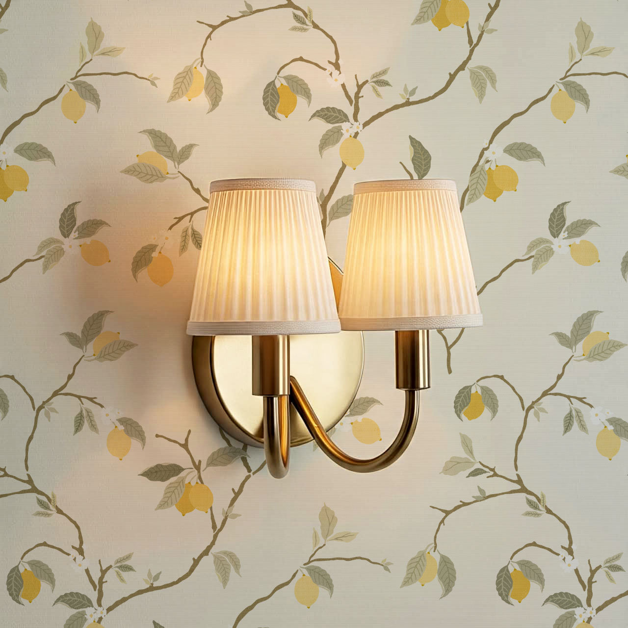Alfani Lemon Vines Cream Wallpaper