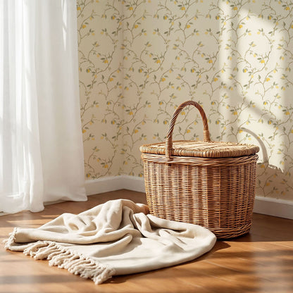 Alfani Lemon Vines Cream Wallpaper