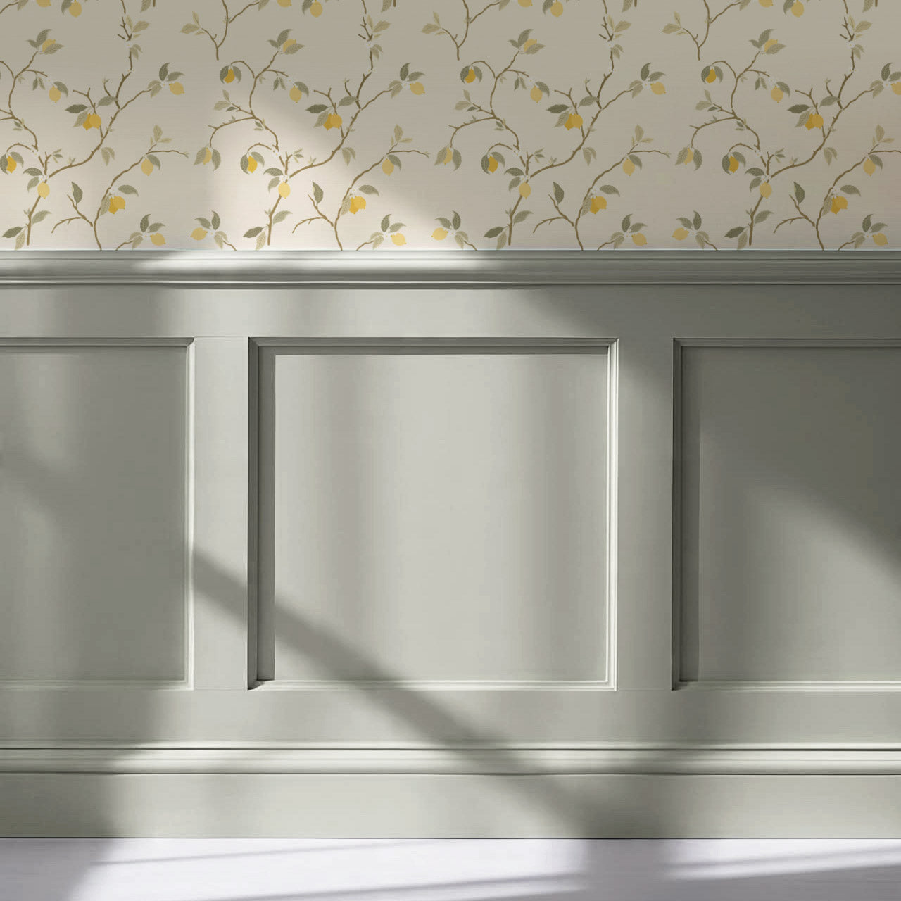 Alfani Lemon Vines Cream Wallpaper