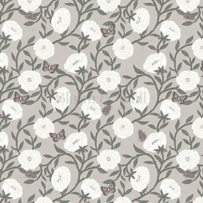 Alida Butterflies & Peonies Lavender Wallpaper