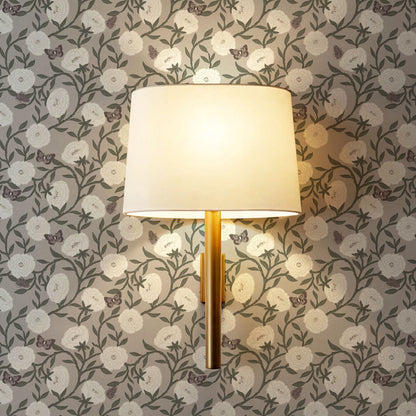 Alida Butterflies & Peonies Lavender Wallpaper