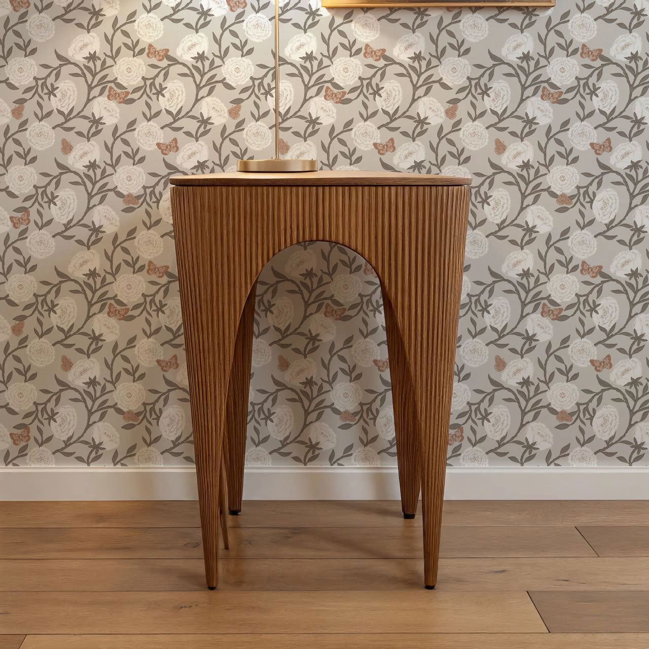 Alida Butterflies & Peonies Neutral Wallpaper