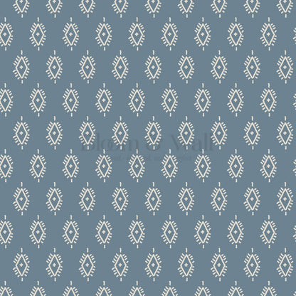 Allison Boho Diamond Denim Wallpaper