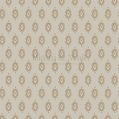 Allison Boho Diamond Linen Wallpaper