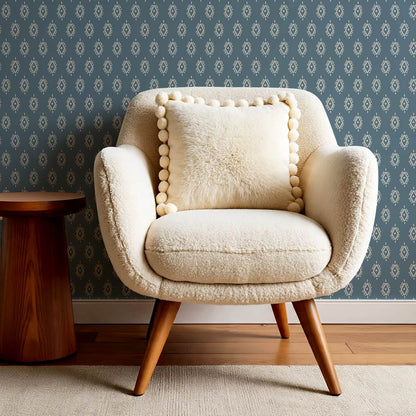 Allison Boho Diamond Denim Wallpaper