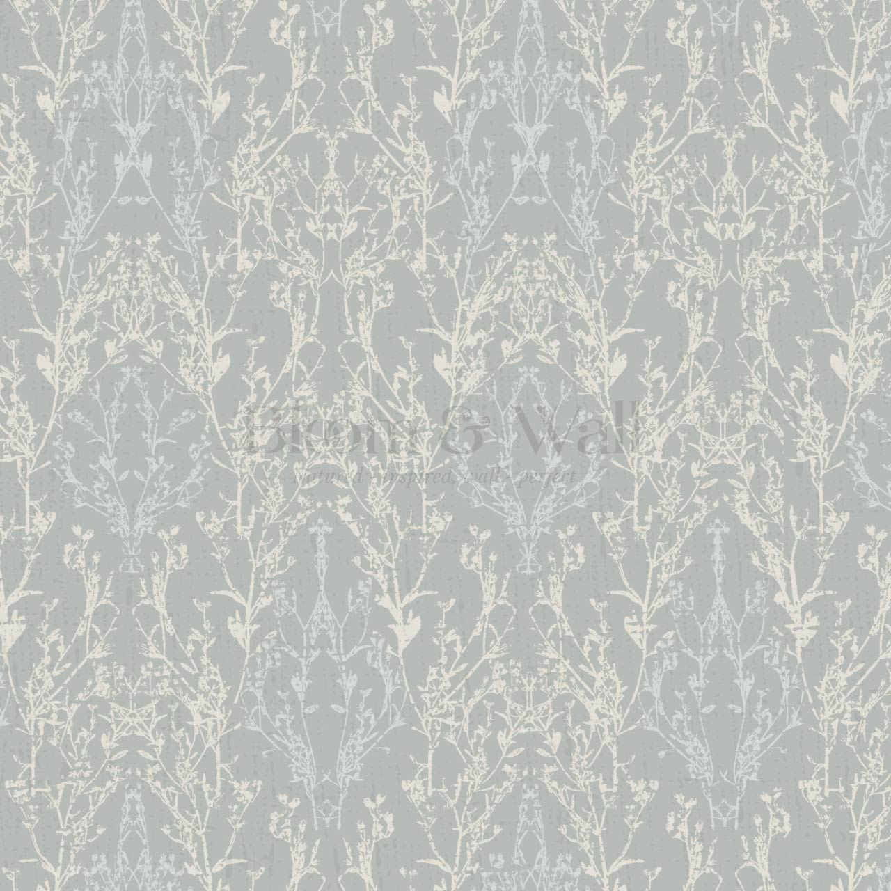 Almeta Delicate Lace Dove Gray Wallpaper