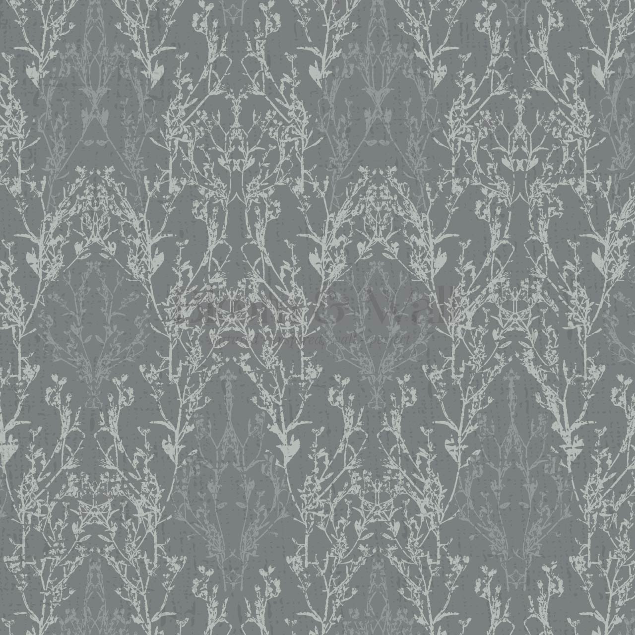 Almeta Delicate Lace Slate Wallpaper
