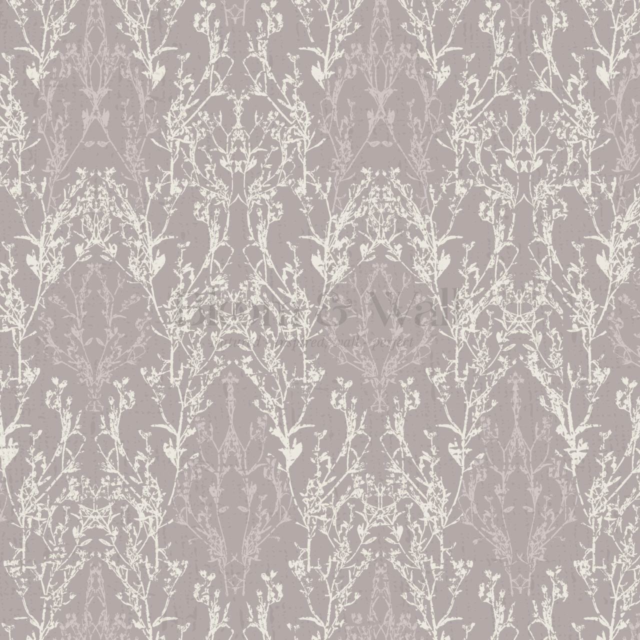 Almeta Delicate Lace Plum Wallpaper