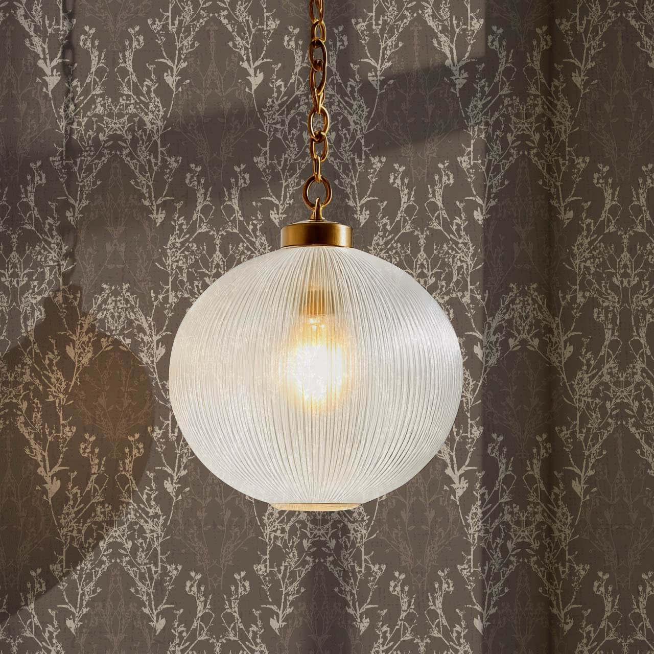 Almeta Delicate Lace Wet Clay Wallpaper