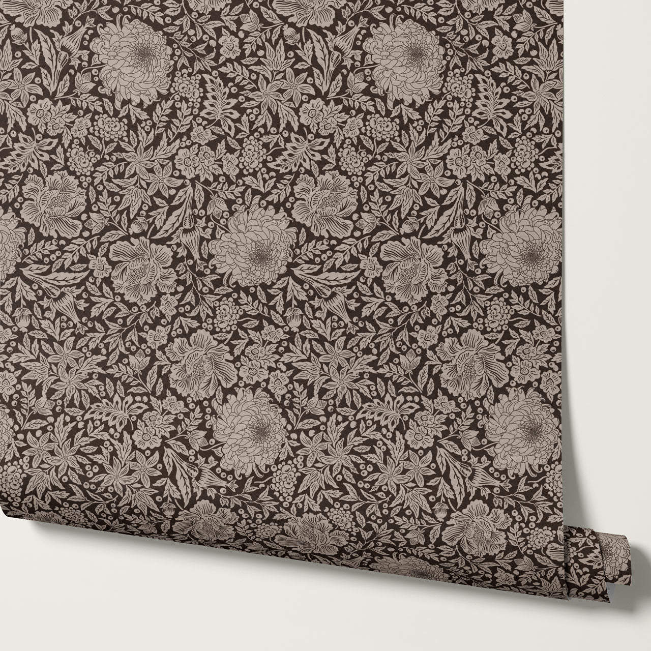 Amanda Botanical Garden Chocolate Wallpaper