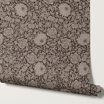 Amanda Botanical Garden Chocolate Wallpaper