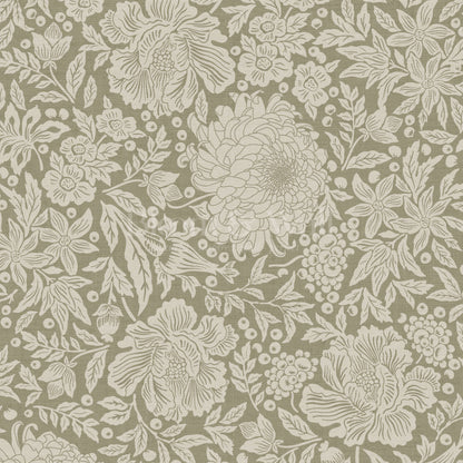 Amanda Botanical Garden Sage Wallpaper
