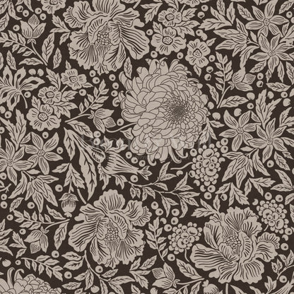 Amanda Botanical Garden Chocolate Wallpaper