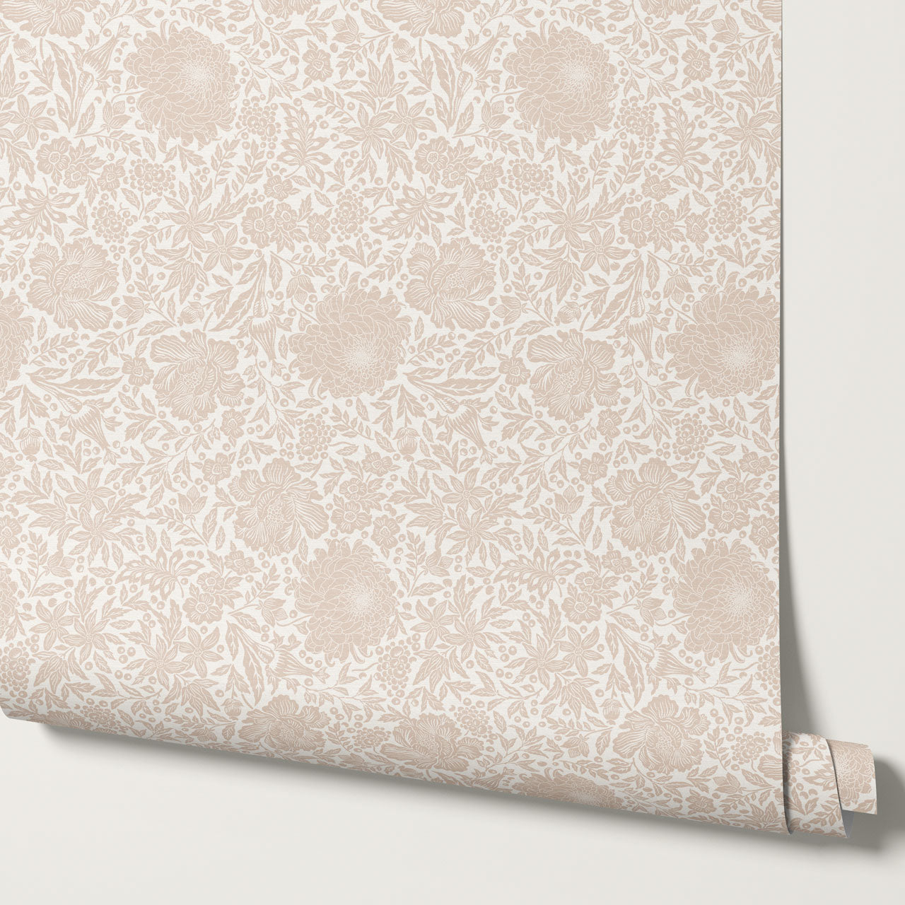 Amanda Botanical Garden Blush Wallpaper