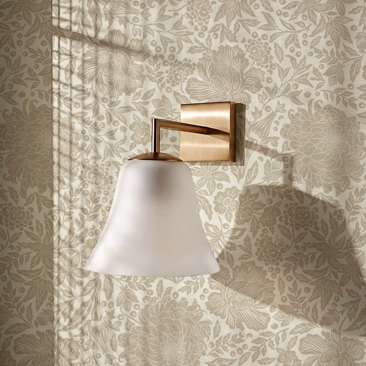 Amanda Botanical Garden Beige Wallpaper
