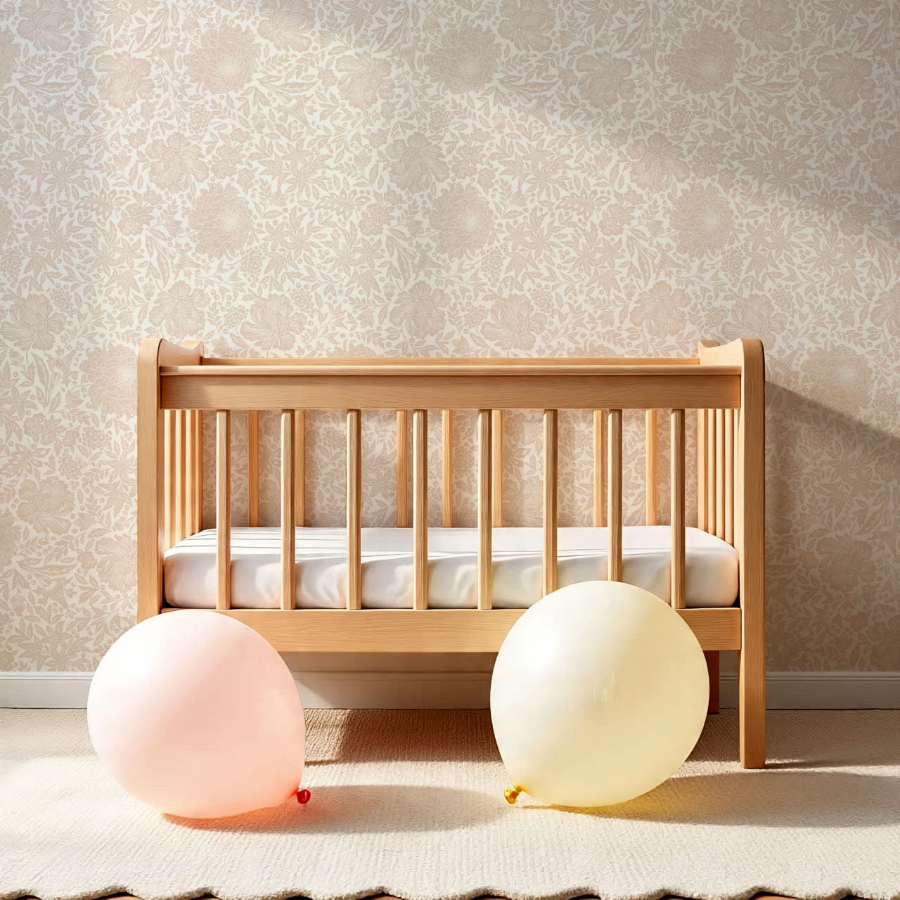 Amanda Botanical Garden Blush Wallpaper