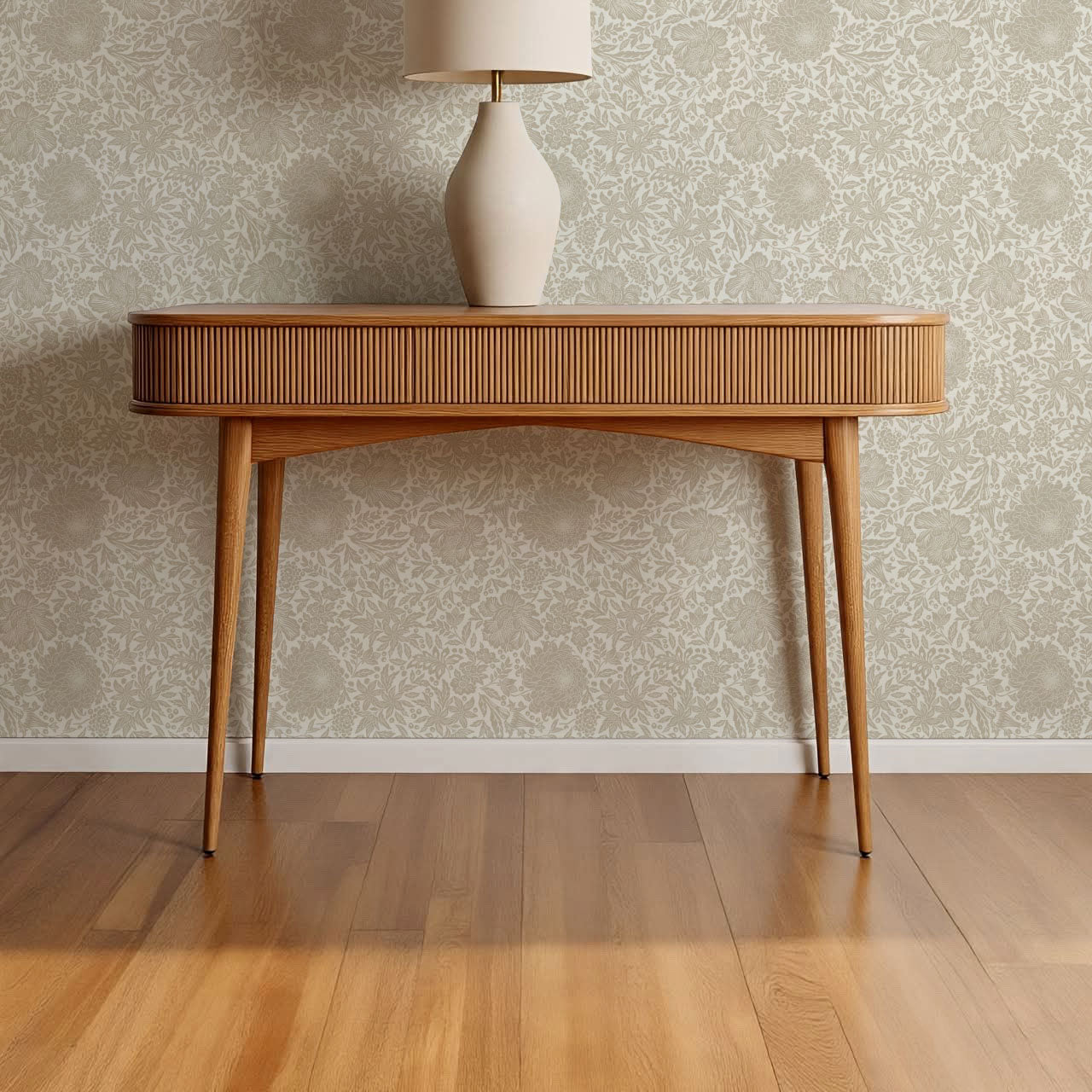 Amanda Botanical Garden Beige Wallpaper
