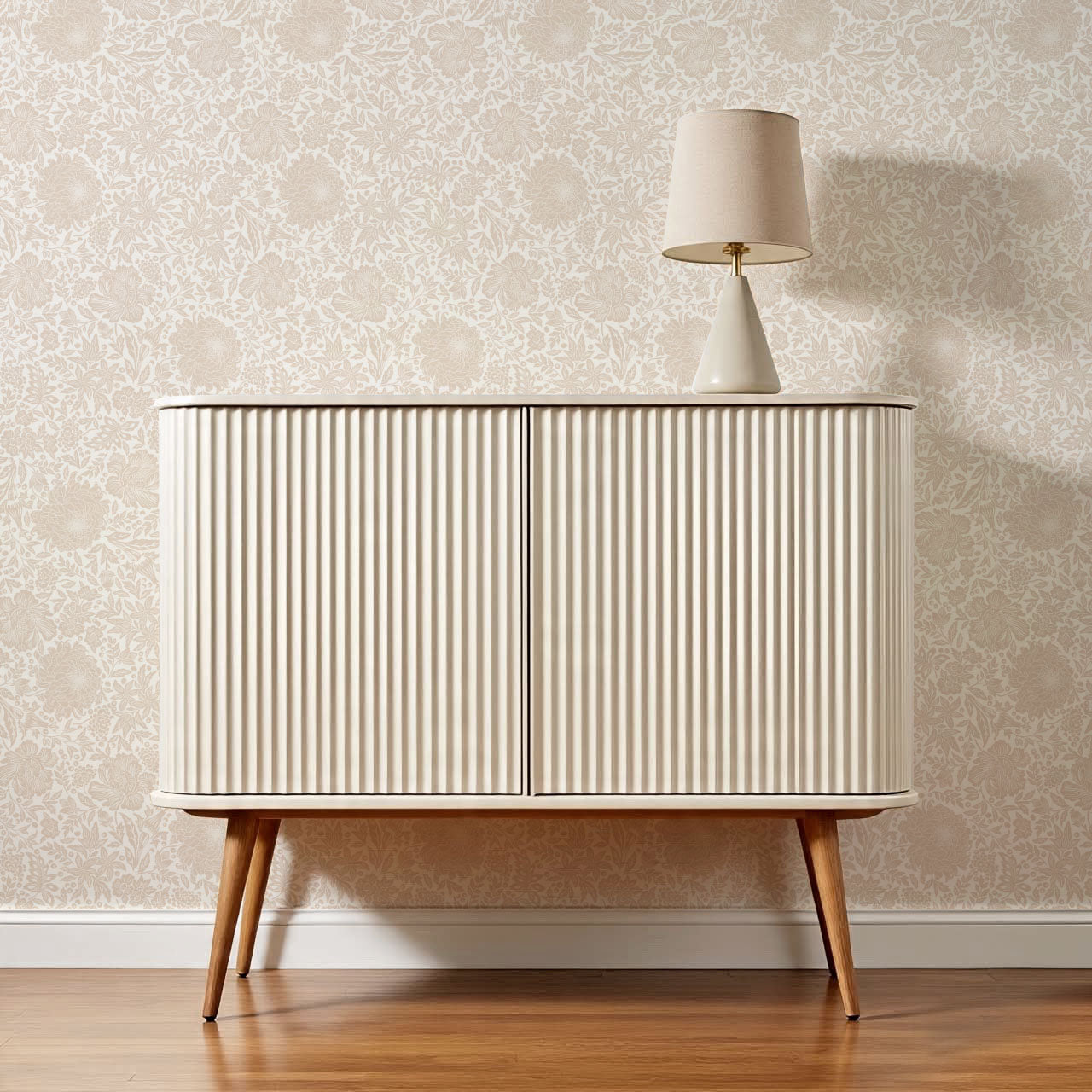 Amanda Botanical Garden Blush Wallpaper