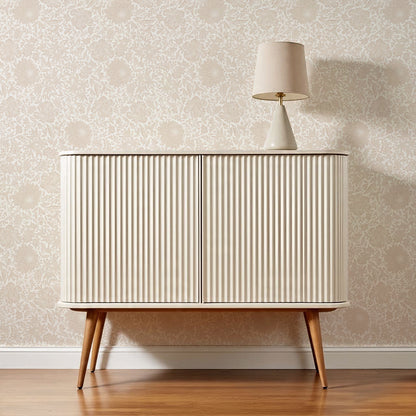 Amanda Botanical Garden Blush Wallpaper